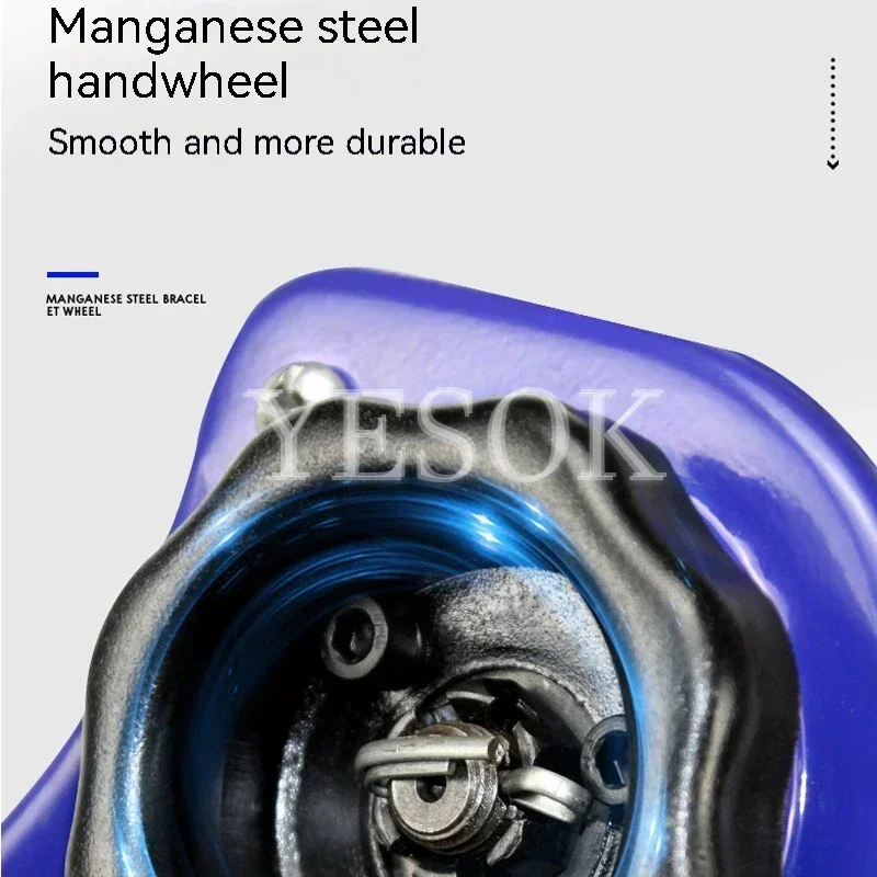 0.75t/1t/1.5t/2t/Manuale Gancio In Acciaio Al Manganese Filo Manuale di Trazione Strumento di Sollevamento Leva Piccola Catena A Mano Manuale paranco di trazione/3M