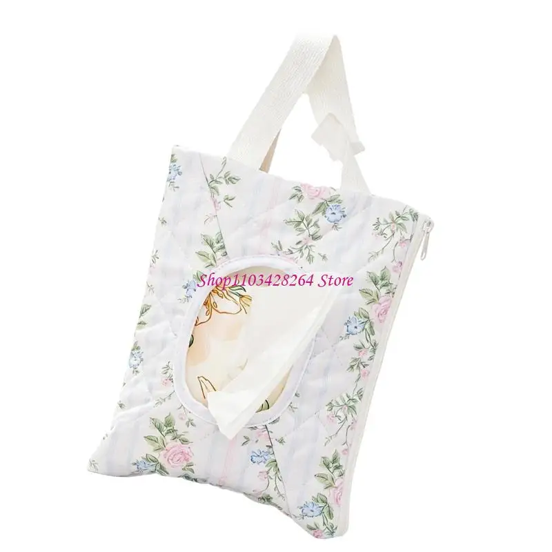  Quick Pull Wet Wipe Dispenser Case for Baby Travel Days, Quilted Carry Case for Parents and Family Travel Use Daily