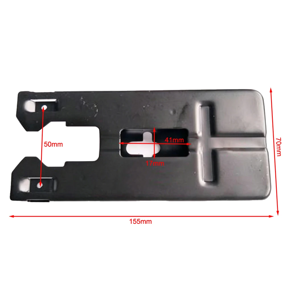 Black Iron Jig Saw Base Plate 155x70mm Replacement Shoe For 4304 Jigsaw Power Tool Accessories Cutting Guide Part