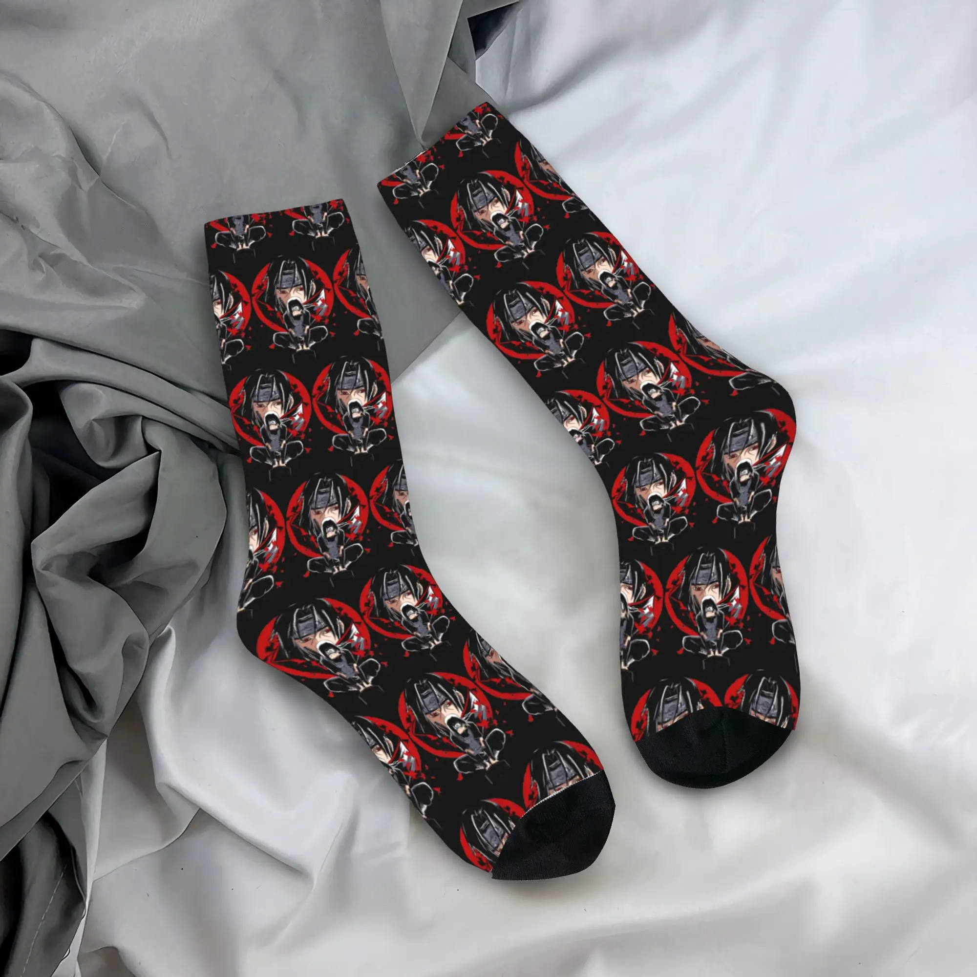 

Носки с индивидуальным принтом Kawaii N-Narutoes Uzumaki для женщин и мужчин, эластичные, летние, осенние, зимние, в стиле манга, укороченные