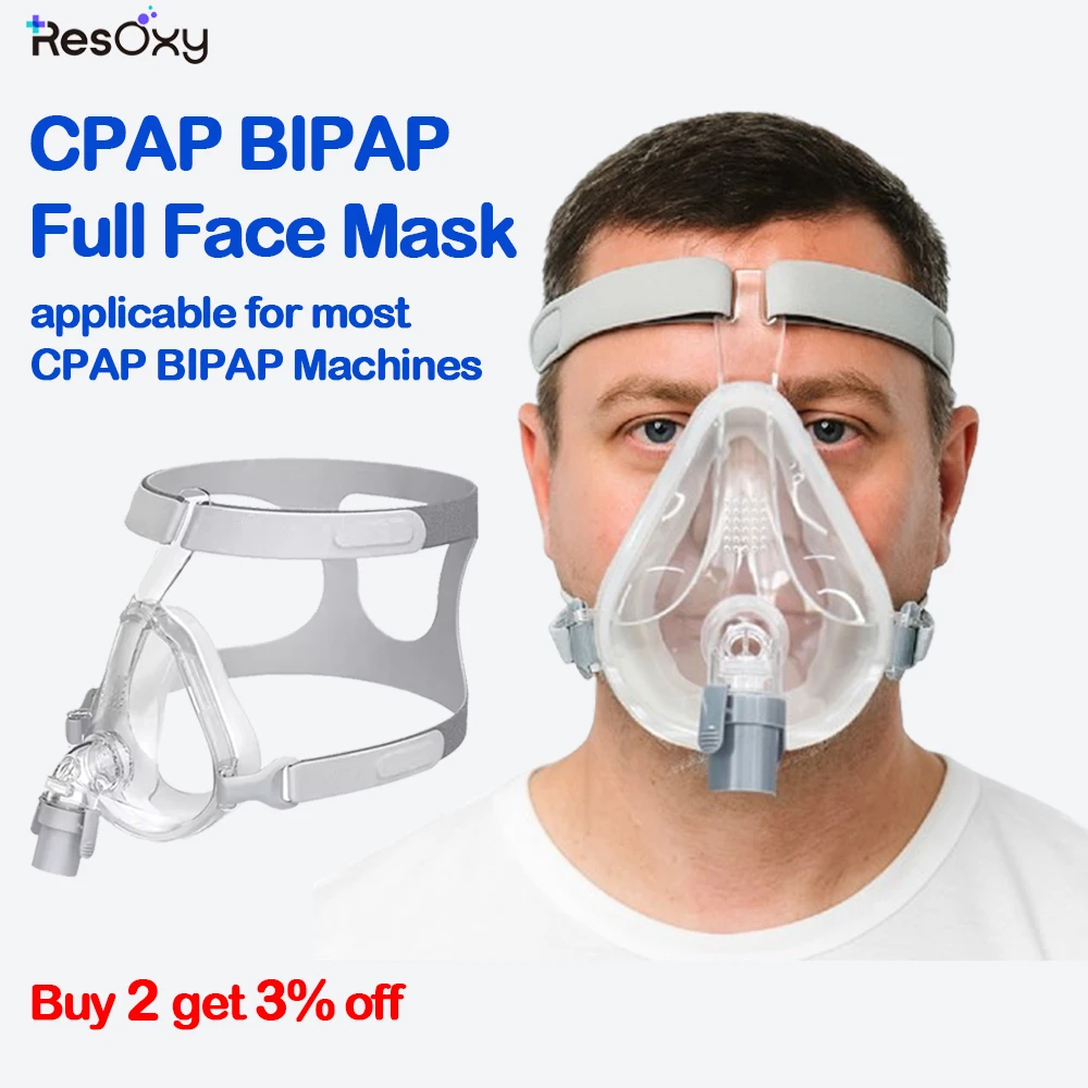 �y�Z�[�����zResoxy FM3 CPAP �}�X�N���������ċz�p�t���t�F�C�X�}�X�N CPAP BiPAP �}�V���p���т��h�~�t���}�X�N�w�b�h�M�A�t�����������P