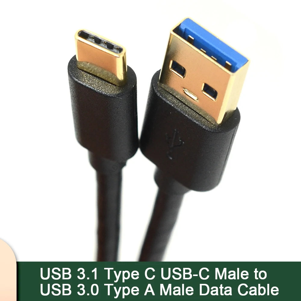 50cm USB 3.1 Type C to USB 3.0 Type a Male Cable Fast Charging Data Sync Cord for Type-C Devices USB-C Male Connector