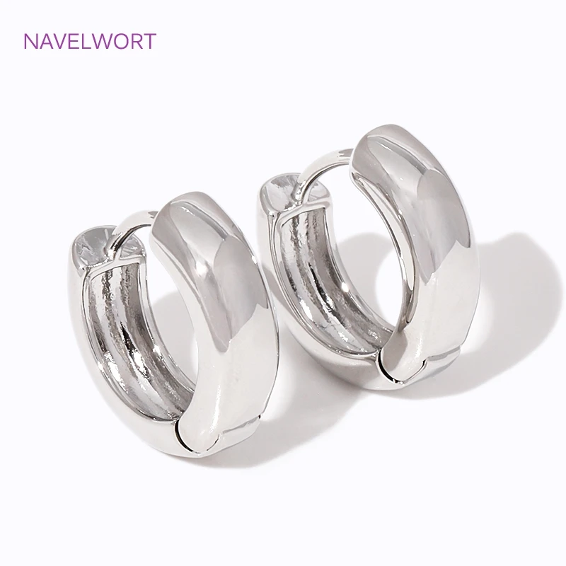 2 Sizes Round Earrings 18K Gold Plated Circle Hoop Earrings,For Women Jewellery Simple Hoop Circle Earring Ladies Party Gift