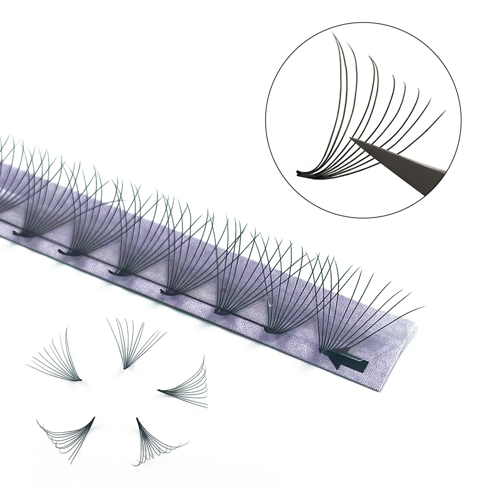 Premande Volume fan Lash Wispy Bundles Cil 5D/6D/8D extension ciglia Russia Volume 10D Point Base fasci di Cluster individuali