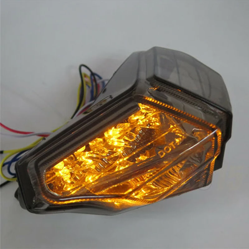 دراجة نارية LED الفرامل بدوره إشارات المتكاملة الخلفية الذيل ضوء الوامض ل Ducati 1098 1098S 1098R 848 Evo Corse Se 1198R 1198S #5