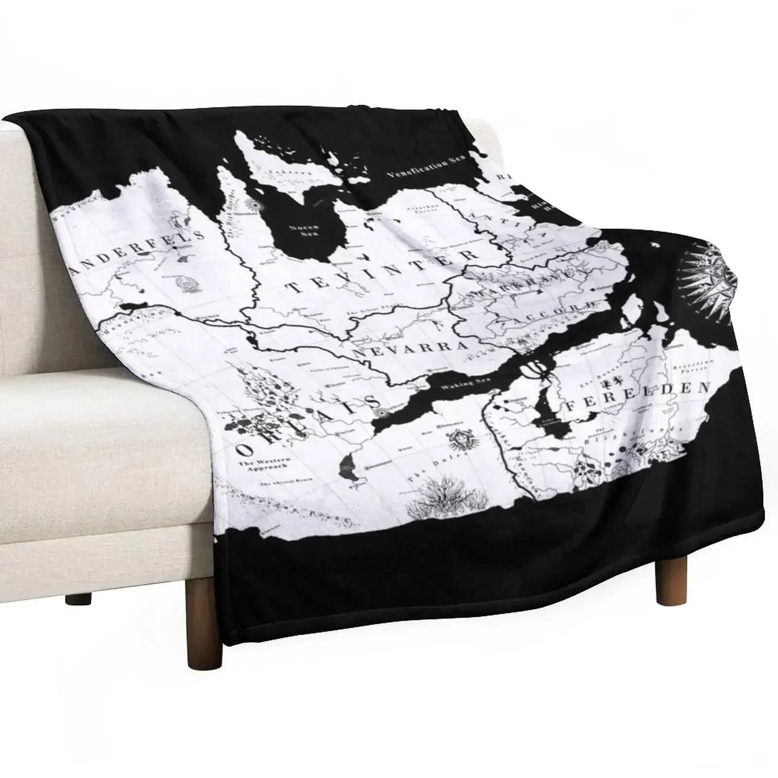 

Thedas Map Throw Blanket Moving Beautifuls Blankets