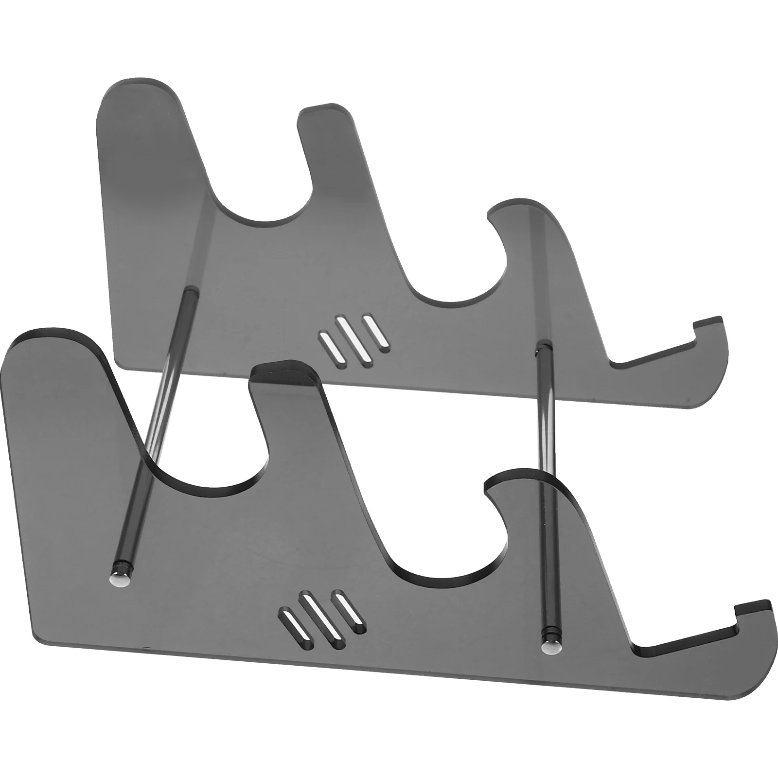 3 طبقات حامل لوحة المفاتيح حامل أكريليك شفاف للمكتب لوحة المفاتيح الميكانيكية تخزين عرض موقف مكتب عمل منظم #6