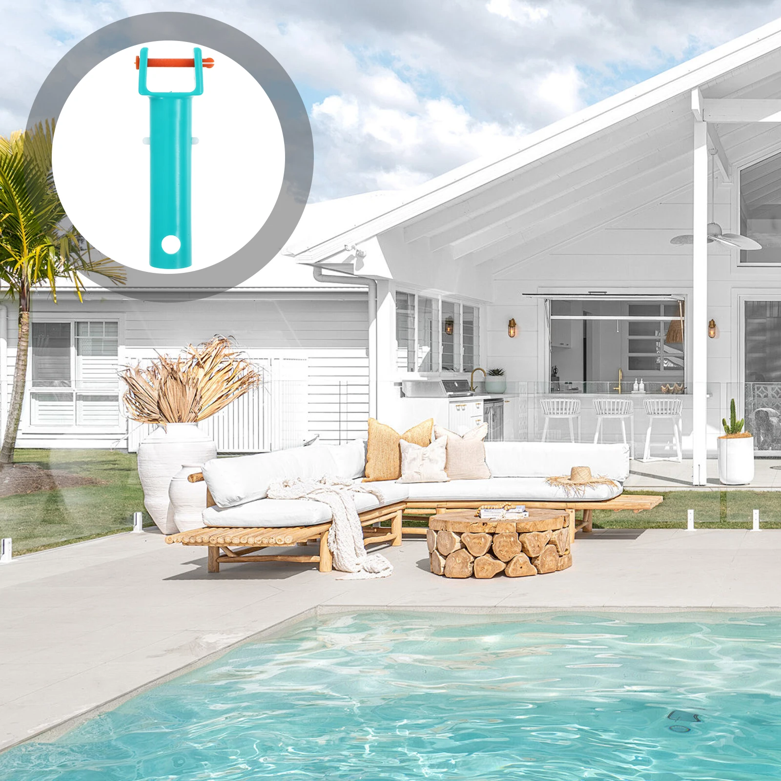 

1pc Multi-Functional Vacuum Replacement Suction Tool Floor Cleaning Durable Lightweight Sucker Head Pool Handle Parts Small