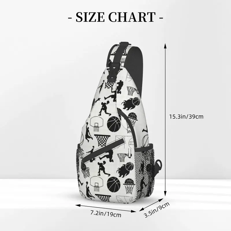 Shadow-mochila cruzada de baloncesto para hombre, bolso de pecho de hombro deportivo personalizado para viajes, senderismo, mochila de día