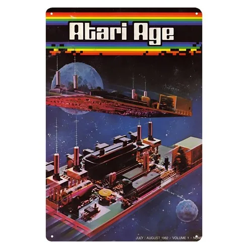 Retro Magazine Video Game Metal Poster - Collectable Tin Sign Size 20*30cm