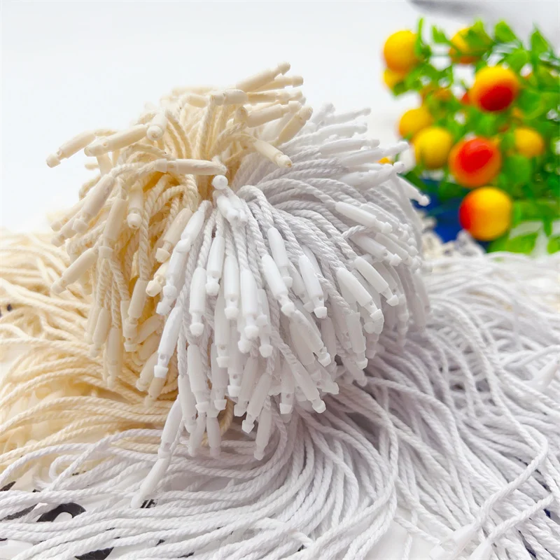 5000pcs/Lot Weave Cotton Tag Rope For Halloween Party Layout Pendant Decorate String Snap Lock DIY Garment Shop Price Label Cord