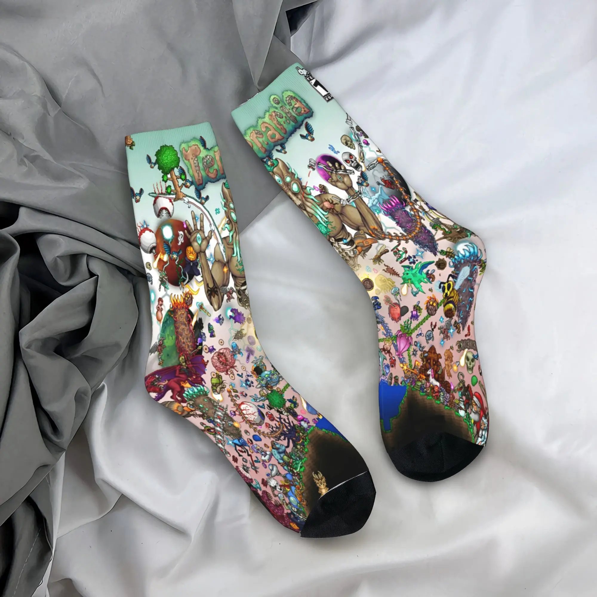 

Terraria Game (2) Stockings Men Socks Medium Soft Funny Socks Winter Running Sports Non-Slip Graphic Socks Gift Idea
