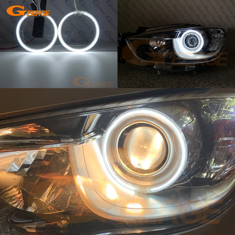 For Mazda CX5 CX-5 CX 5 2012 2013 2014 2015 Pre Facelift Excellent Ultra Bright CCFL Angel Eyes Halo Rings Kit Car Accessories