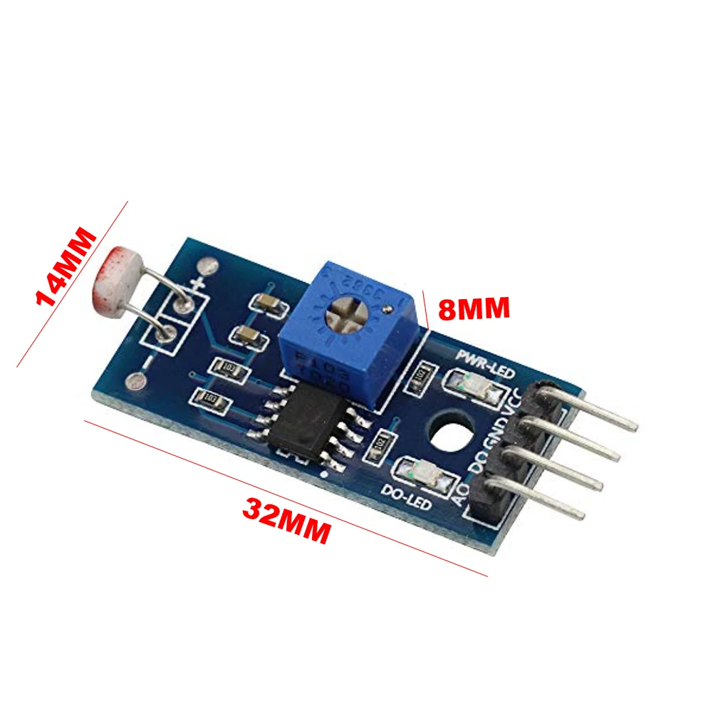 10PCS Digital Light Sensor Module - Adjustable Ambient Light Detection Photosensitive Sensor Module Operates