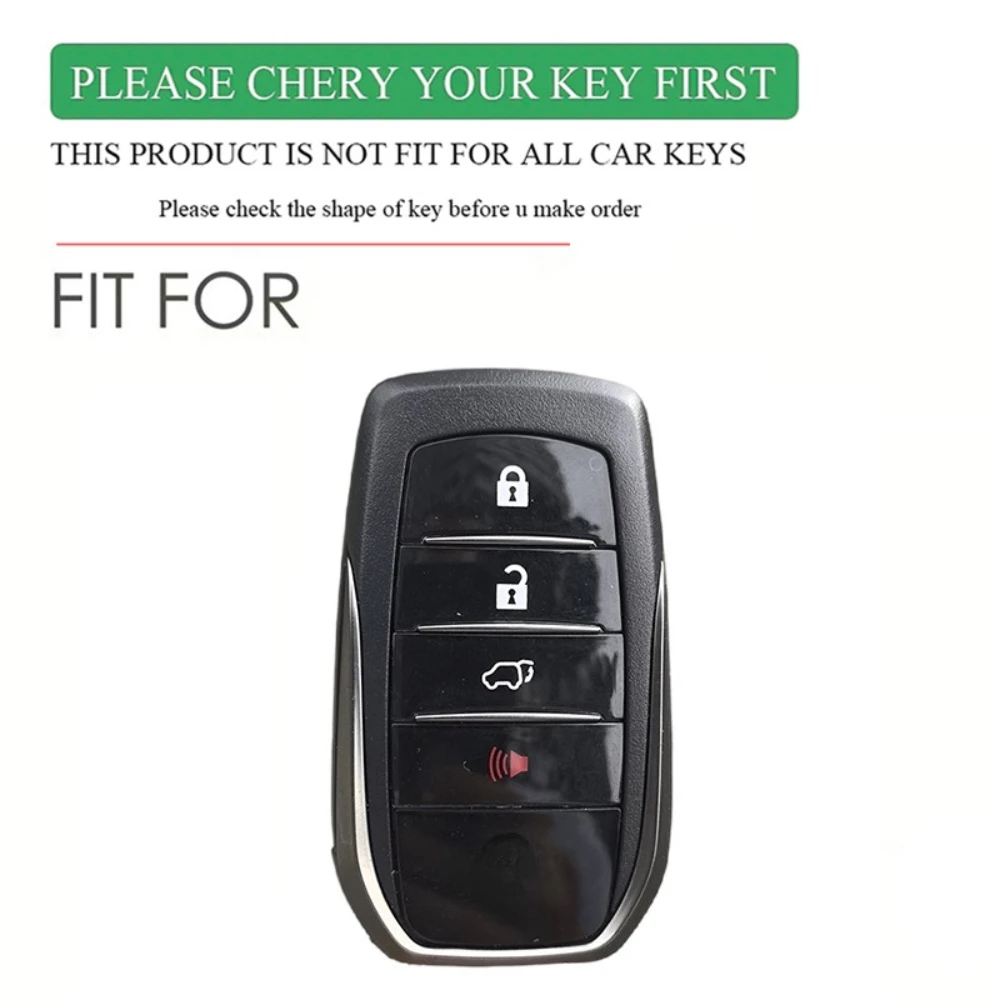 New Silicone Auto Remote Car Key Case Cover For Toyota CHR Hilux Fortuner Land Cruiser 200 Camry Corolla Crown RAV4 Highland