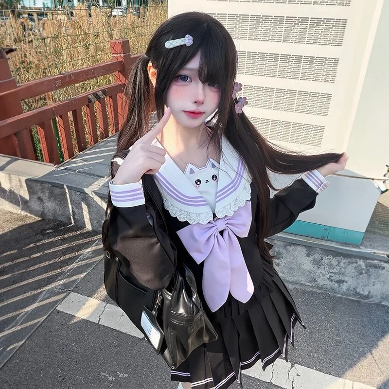 

Оригинальные японские комплекты одежды Kawaii для девочек: юбки и униформа в стиле JK, милые новые наряды для девочек, весенние комплекты из 2 предметов, женские костюмы