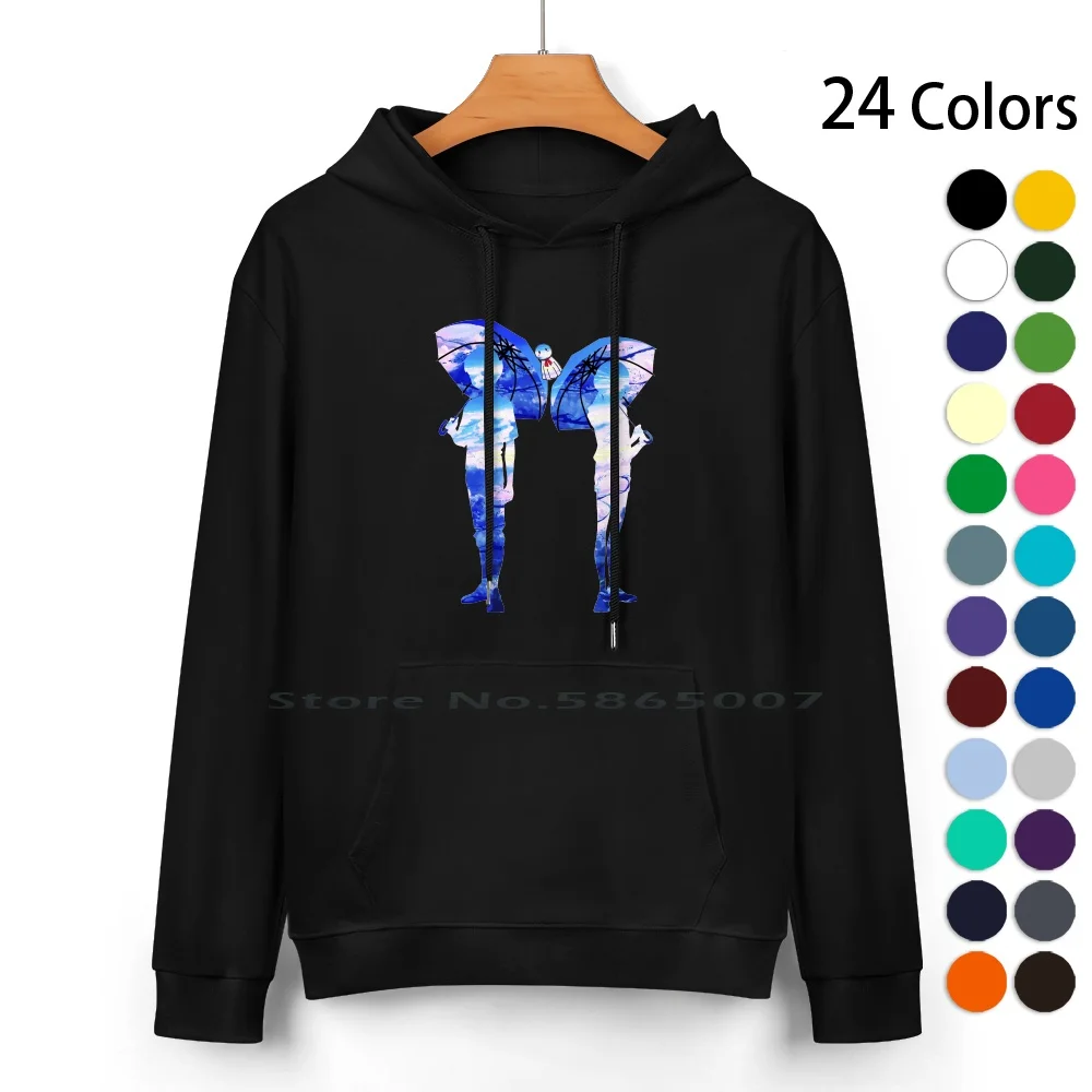 Weathering With You Tenki No Ko Anime Hina & Hodaka Anime Pure Cotton Hoodie Sweater 24 Colors Tenki No Ko Hina Your Name Kimi