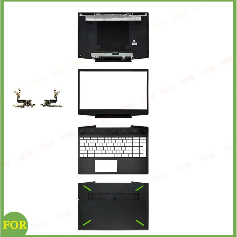 

Зеленый верхний корпус для ноутбука, задняя крышка ЖК-дисплея для HP Pavilion 15 15-CX 15-CX0001la, передняя рамка, петли, подставка для рук, нижний корпус