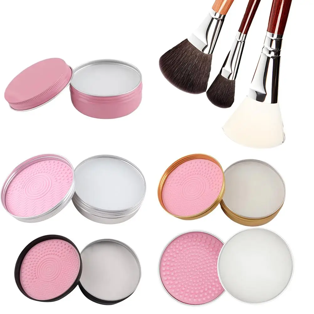 Savon de nettoyage pour brosse de maquillage, 50g, pour tampon en Silicone, éponge cosmétique et outil de beauté, lavage en profondeur à séchage rapide