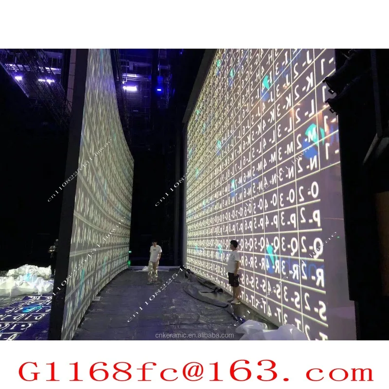 Holographic Projection Screen, Electric Lifting Wedding Banquet Hall, Large Stage, Naked Eye 3D Pole Hanging Screen