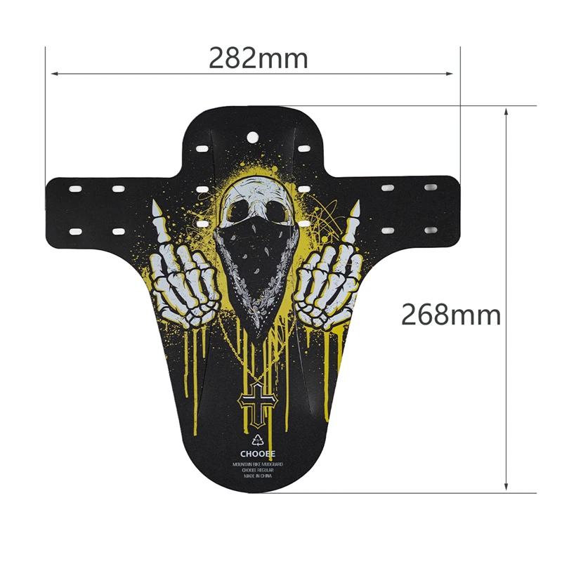 Chooee Bicycle Accessories Bike Wings For Bicycle Mudguard Fit Front+Rear Wheels Mud Guard Set Cycling Part