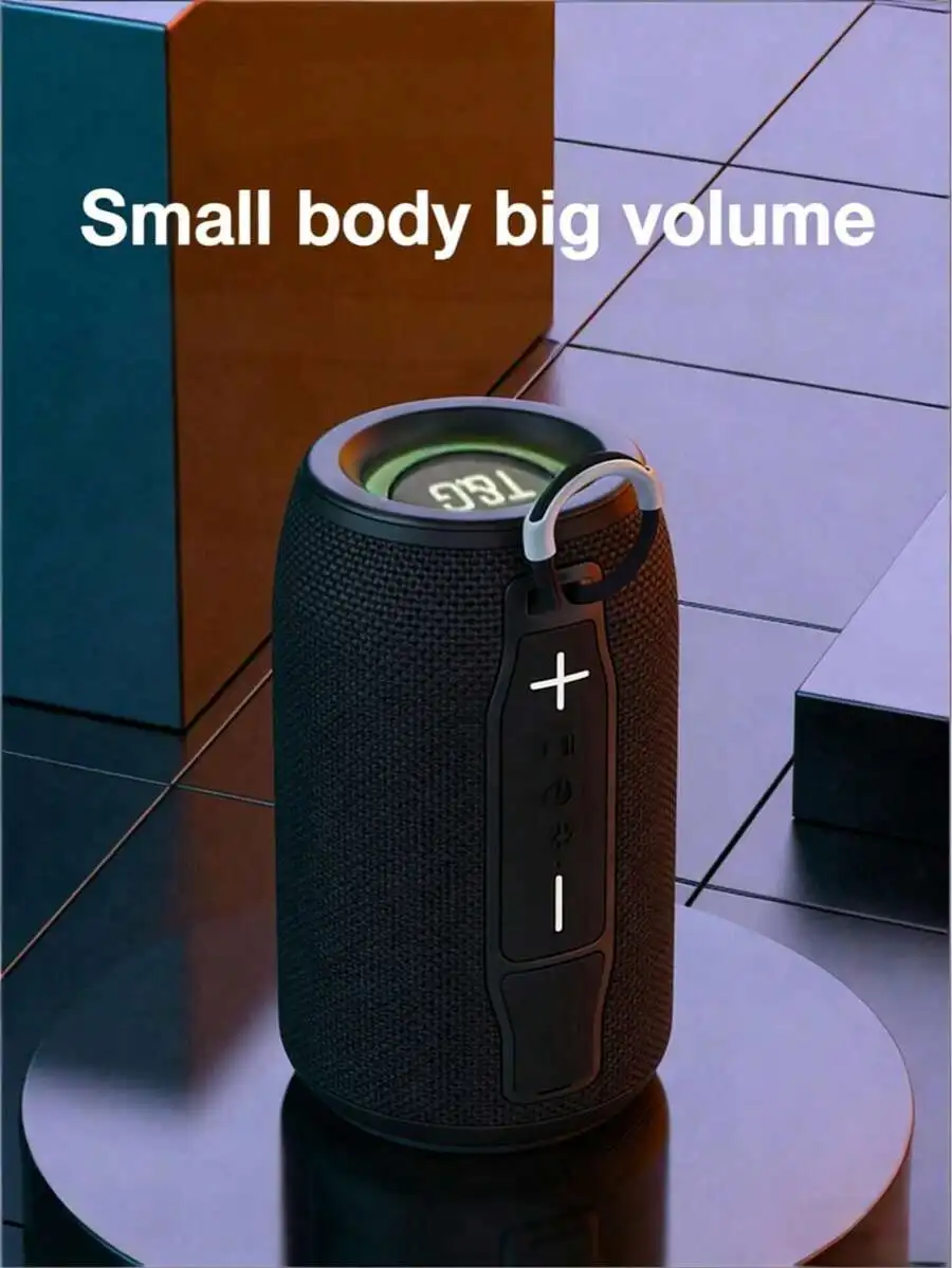 

Teckwe Colorful Bluetooth Speaker, Bluetooth Speaker, Plug-In Portable Audio Subwoofer, TWS Bluetooth Diaphragm Speaker