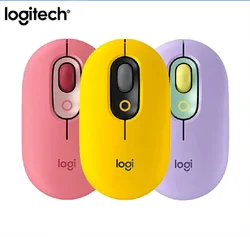 New Logitech POP Mouse Wireless Bluetooth Silent Mice High Precision Optical Tracking Portable Mouse For Windows, macOS