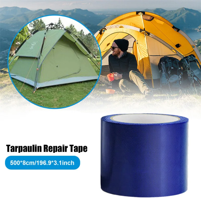 

Waterproof PVC Tarpaulin Repair Tape Rainproof Cloth Adhesive Tape Outdoor Awning Tape Gummed Tape Film Parts