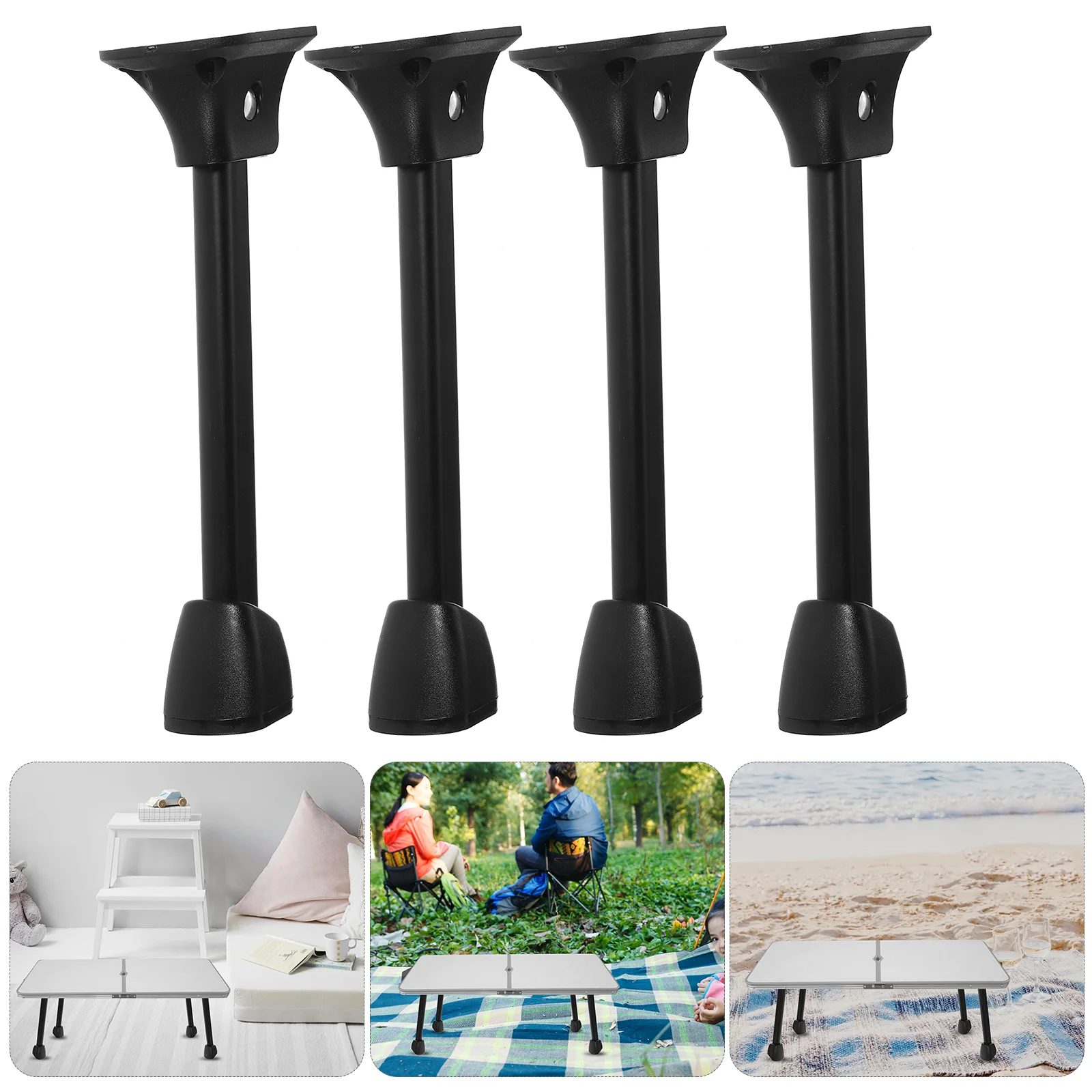 4 Pcs Threaded Feet Adjustable Folding Dining Legs Office Accessories Leveling Wrought Iron