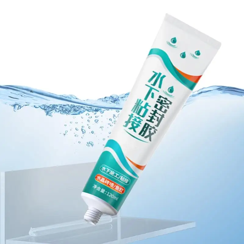 

120ml Sealant Glue For Fish Tank Swimming Pool Ceramic Tile Ship Repair Can Operate Underwater Fast Curing