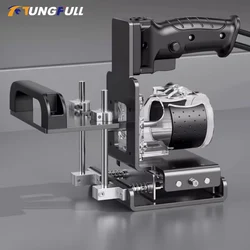2 in 1 Woodworking Slotting Locator Compact Router for Trimming Machine Invisible Fastener Punch Bracket for Wardrobe Cupboard