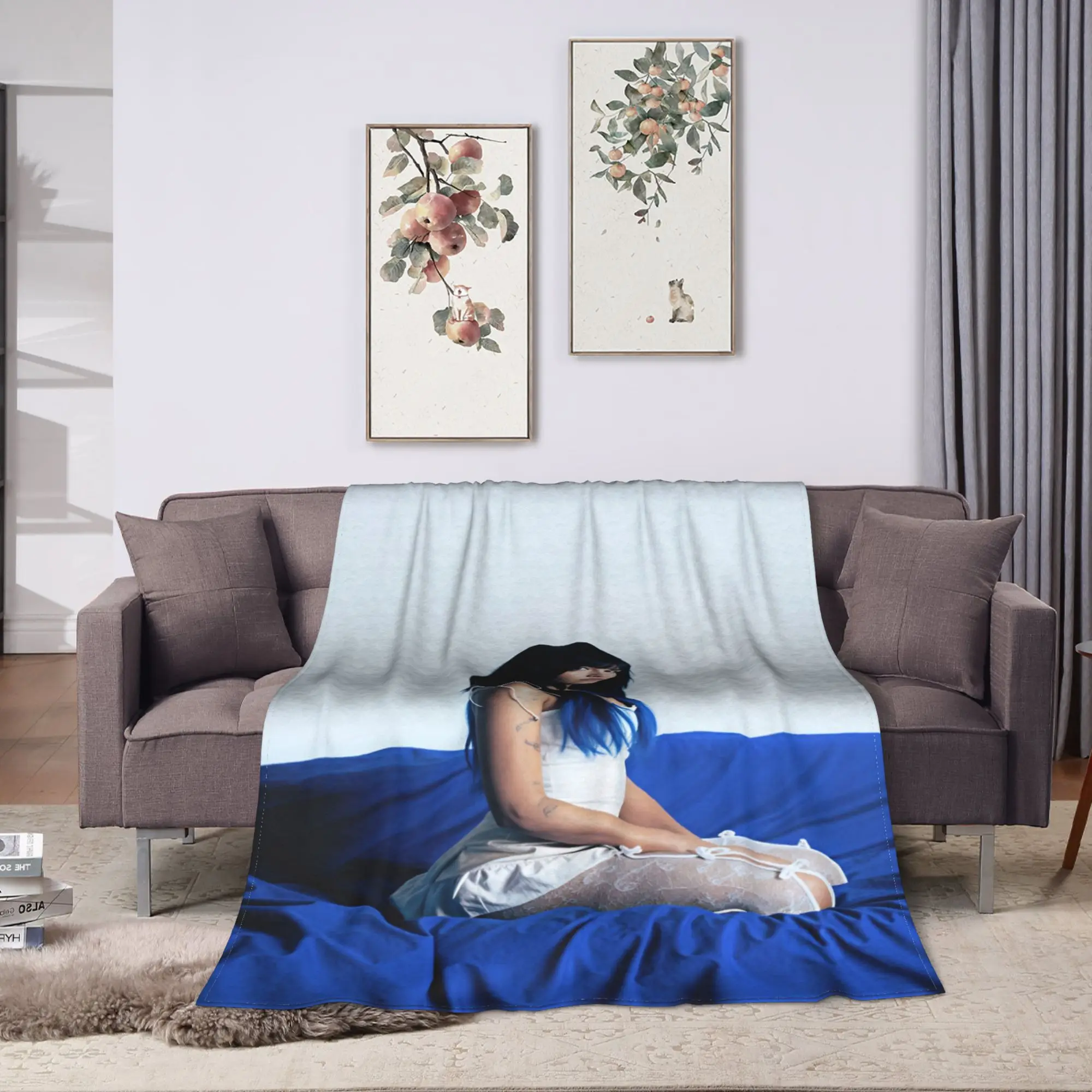 Aitanas Music Singer Blanket Quality Warm  Throw Blanket Winter Kids Adult Living Room Funny Bedspread