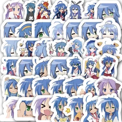 Izumi KonMiLucky Star Cartoon Stickers, Kawaii Girls, Ordinateur portable, Ordinateur portable, Valise, Vélo, Décalcomanie décorative, Cadeau, 10, 30, 50pcs