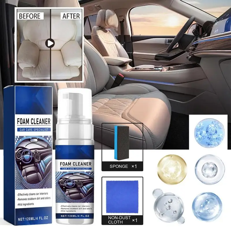 

Restorer For Cars 120ml Car Exterior Restorer And Interior Cleaner Waterproof Parts Refurbish Agent Non-Greasy For Furniture Car