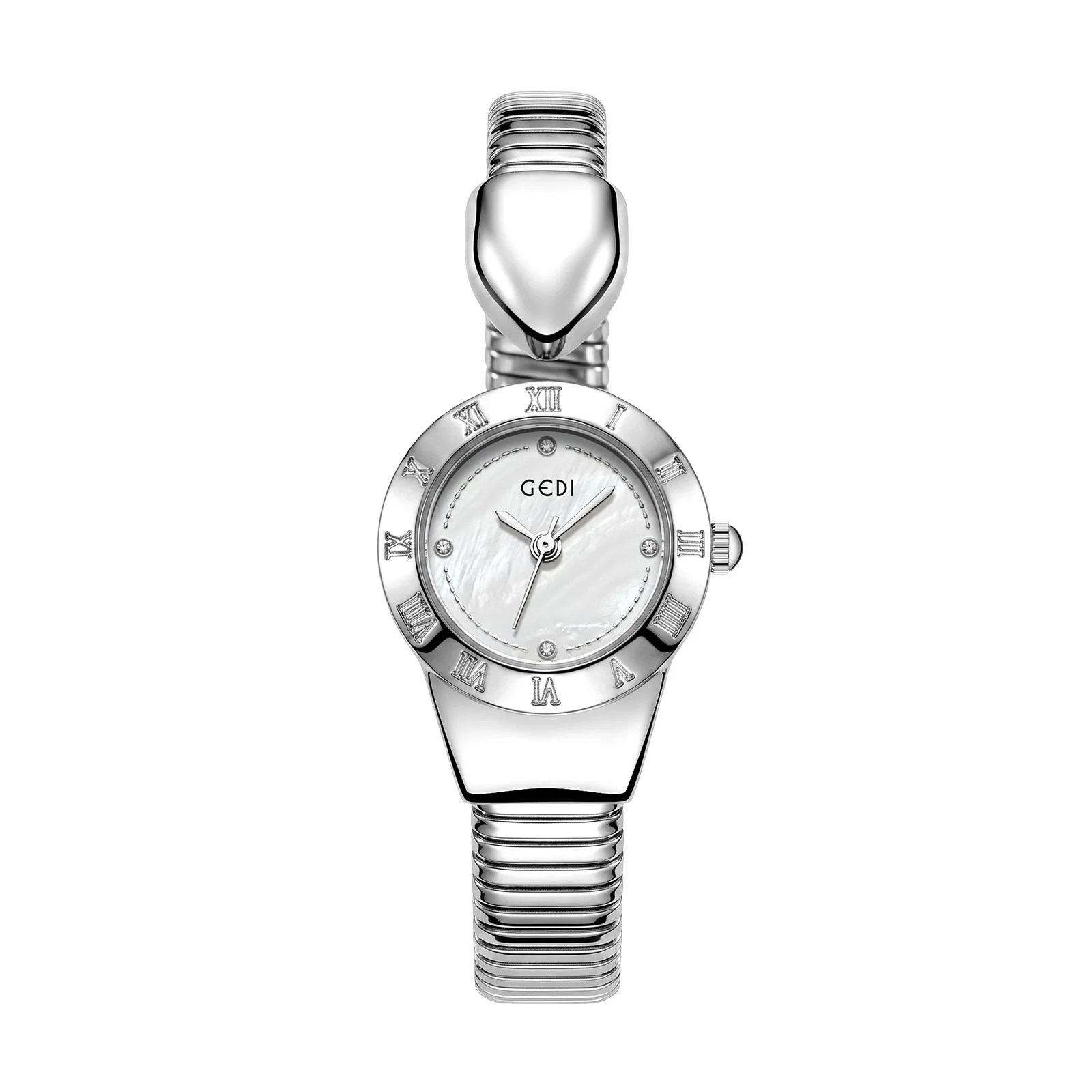 European American Style Women's Watch High-End Steel Strip Unique Snake Shaped Bracelet Fashion Personality Niche Design