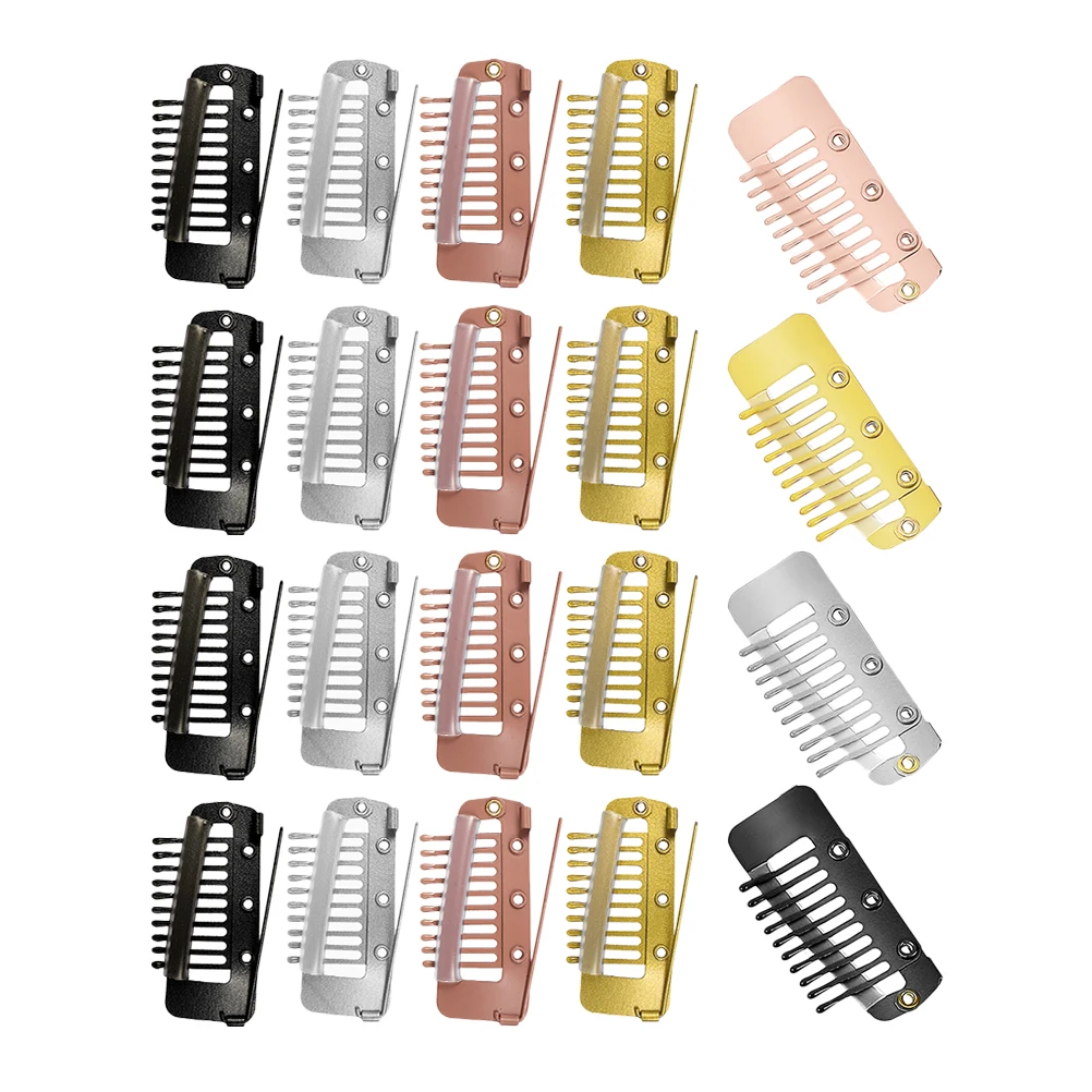 

20pcs Metal Extension Clips Small Fixing Comb Pins Clips To Secure For Women Making Hairpin Making Clip