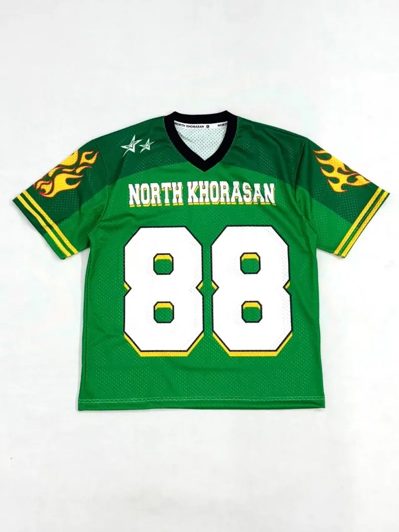 

Весенне-летний модный уличный свободный мужской повседневный трикотаж с короткими рукавами и цифровым узором Y2K в стиле ретро, готический рок