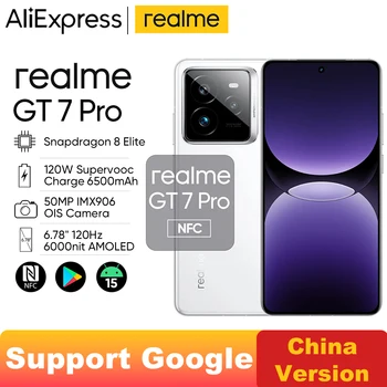 อย่างเป็นทางการ Rom ปลดล็อก Realme GT7 Pro 6500mAh 120W Supervooc ชาร์จ Snapdragon 8 Elite 6.78 นิ้ว AMOLED 50MP Sony IMX906 GT 7 Pro