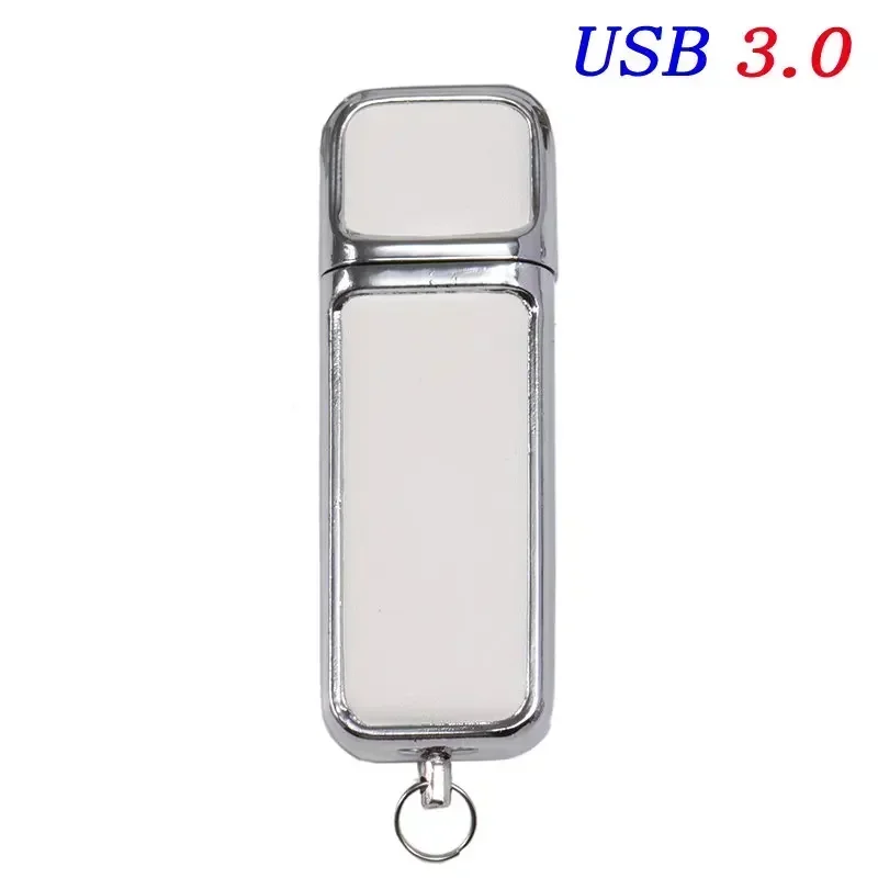 JASTER Lederen USB 3.0 Flash Drives 128GB Kleurenprint Pen Drive 64GB Gratis aangepast logo Memory Stick 32G Creatief relatiegeschenk - afbeelding 1