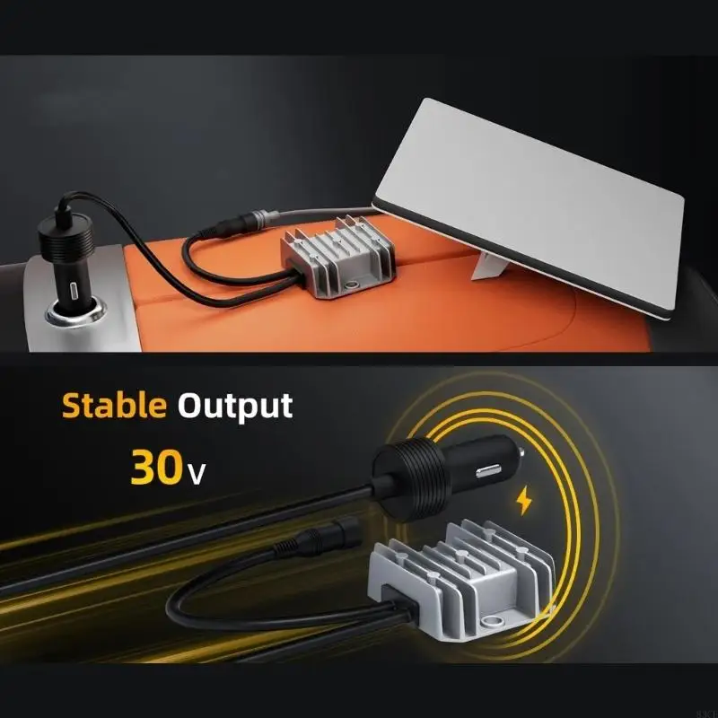 

12V 24V To 30V 3.5A Step Up Converter Power Cable Replacement For Automotive Truck Power Converter Equipment 83CE