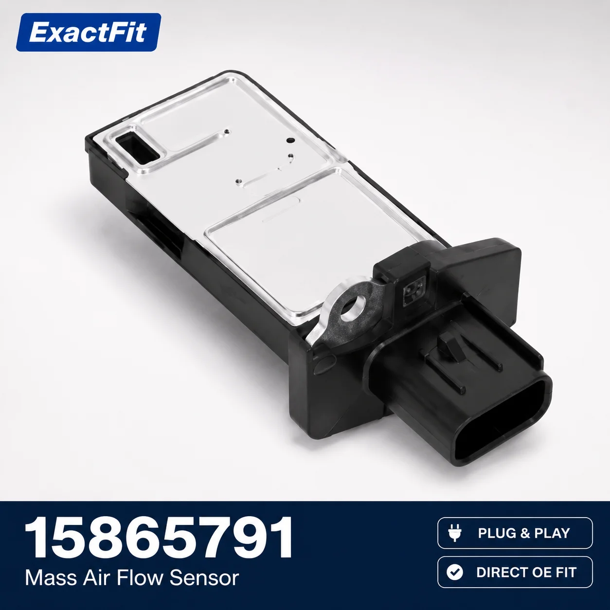 15865791 Mass Air Flow Sensor MAF for Chevy Camaro Corvette Malibu GMC Pontiac Saturn Hummer OE Replacement Plug Play