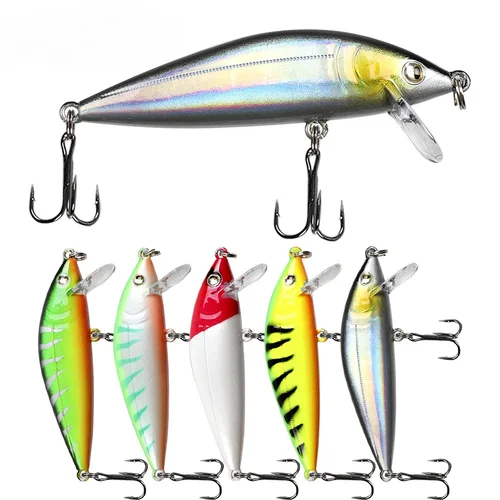 Imagen 2 del producto Señuelo de pesca de pececillo, 7cm/9,5g, cebo de pesca de pececillo que se hunde para trepalmente, orada marina, Tarwhine, 1 ud.