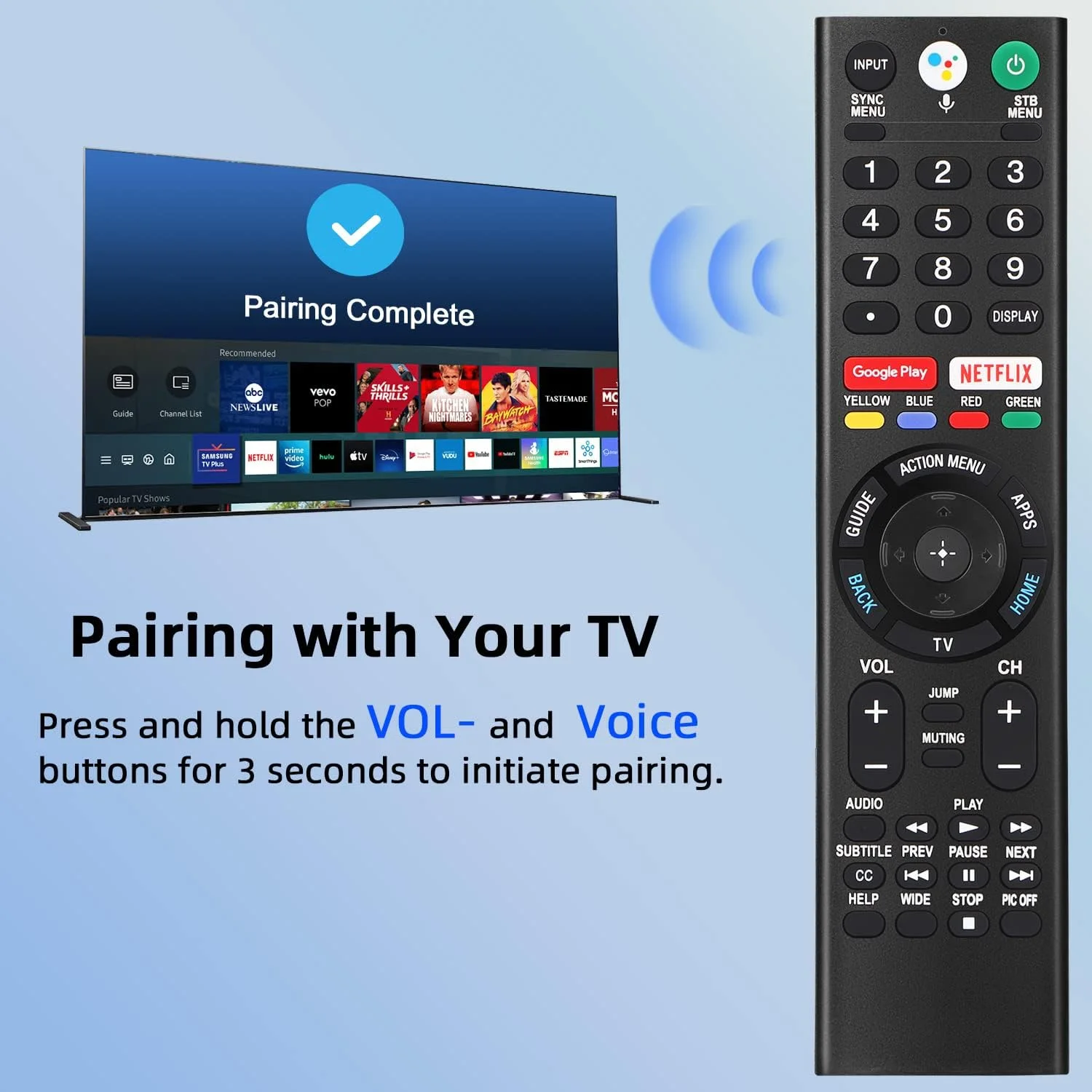 RMF-TX310U Replace Voice Remote Control with Mic fit for Sony 4K Smart Bravia TV XBR-43X800G XBR-75X800G XBR-65X800G XBR-49X800G