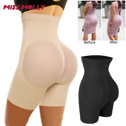 Pantalones cortos moldeadores de cuerpo sin costuras para mujer, ropa moldeadora de cintura alta, Control de barriga, muslo, adelgazante, esculpido, levantador de glúteos, potenciador de glúteos de malla