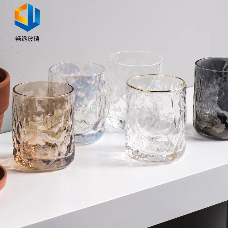 Online celebrity thickened cup creative drink cup manufacturers wholesale high-value ins wind Japanese household tree glass.