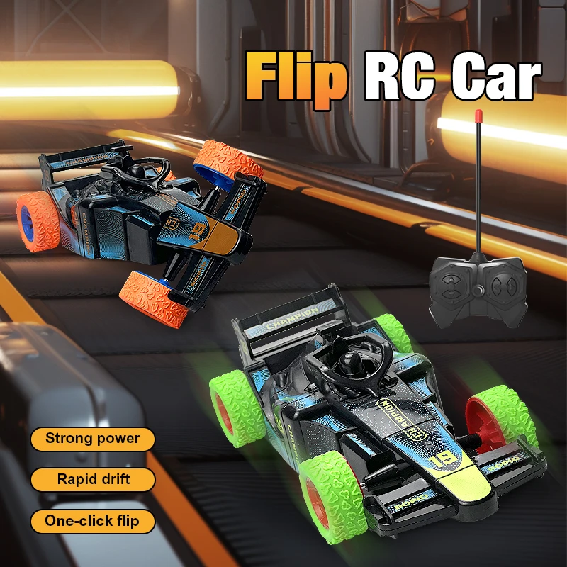 

1: 18 children's remote control car toy with front wheel 360 ° rotation stunt remote control car outdoor children's toy