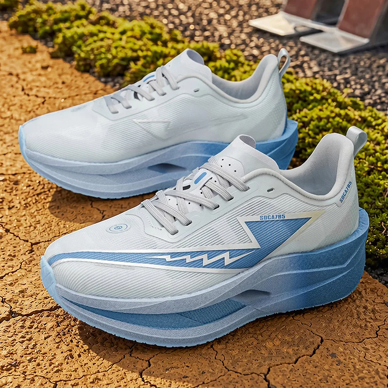 Men Marathon Running Shoes Sports Carbon Board Breathable Lightweight Comfortable Women Athletic Casual Sneakers Outdoor Trail view 5