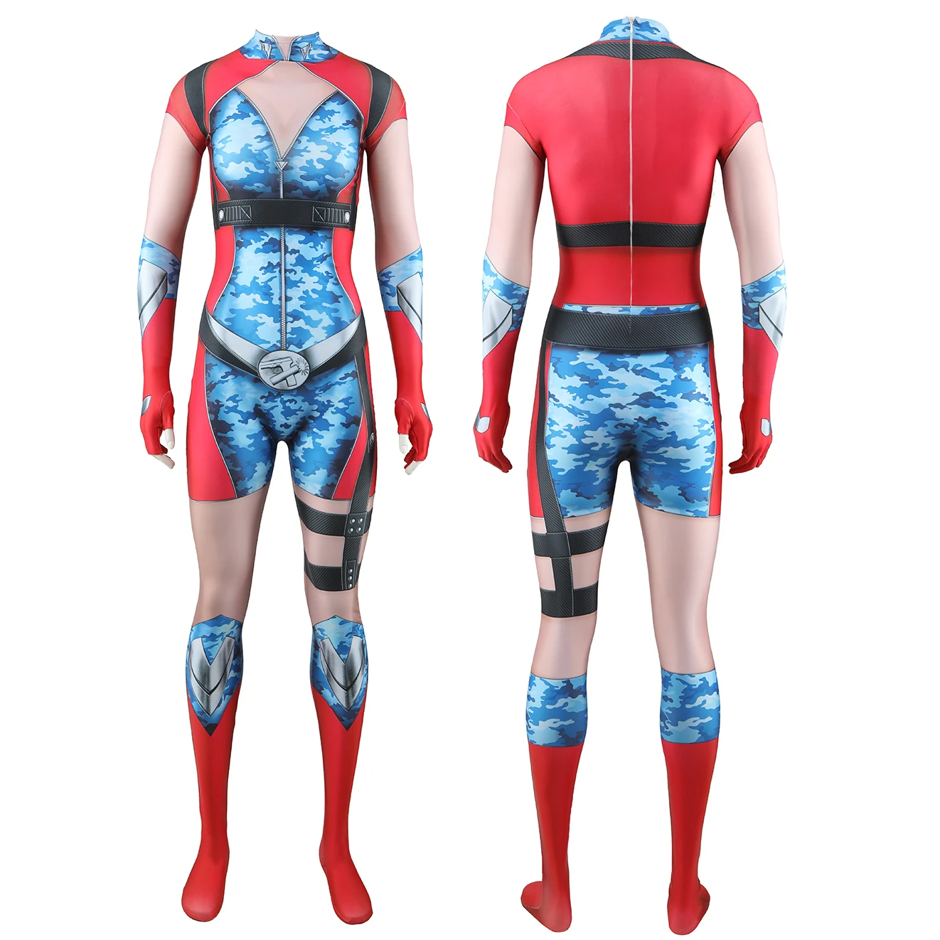 The Boys Firecracker Cosplay Costume Superhero 3D Printed Spandex Zentai Suits Bodysuit Outfits Halloween Costume Girls Woman