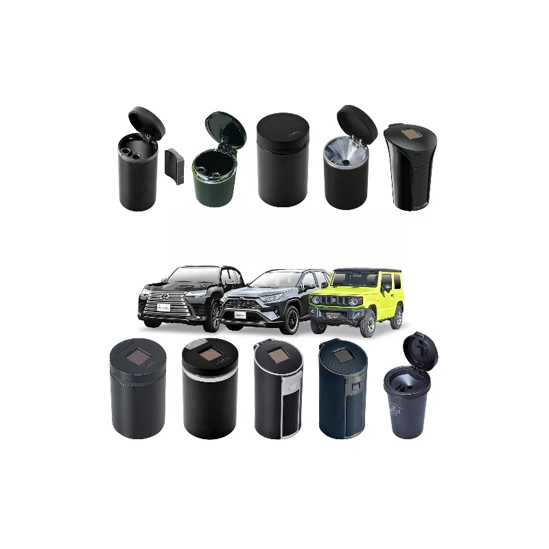 

Fashion Features Different Sizes Materials Portable Car Ashtrays
