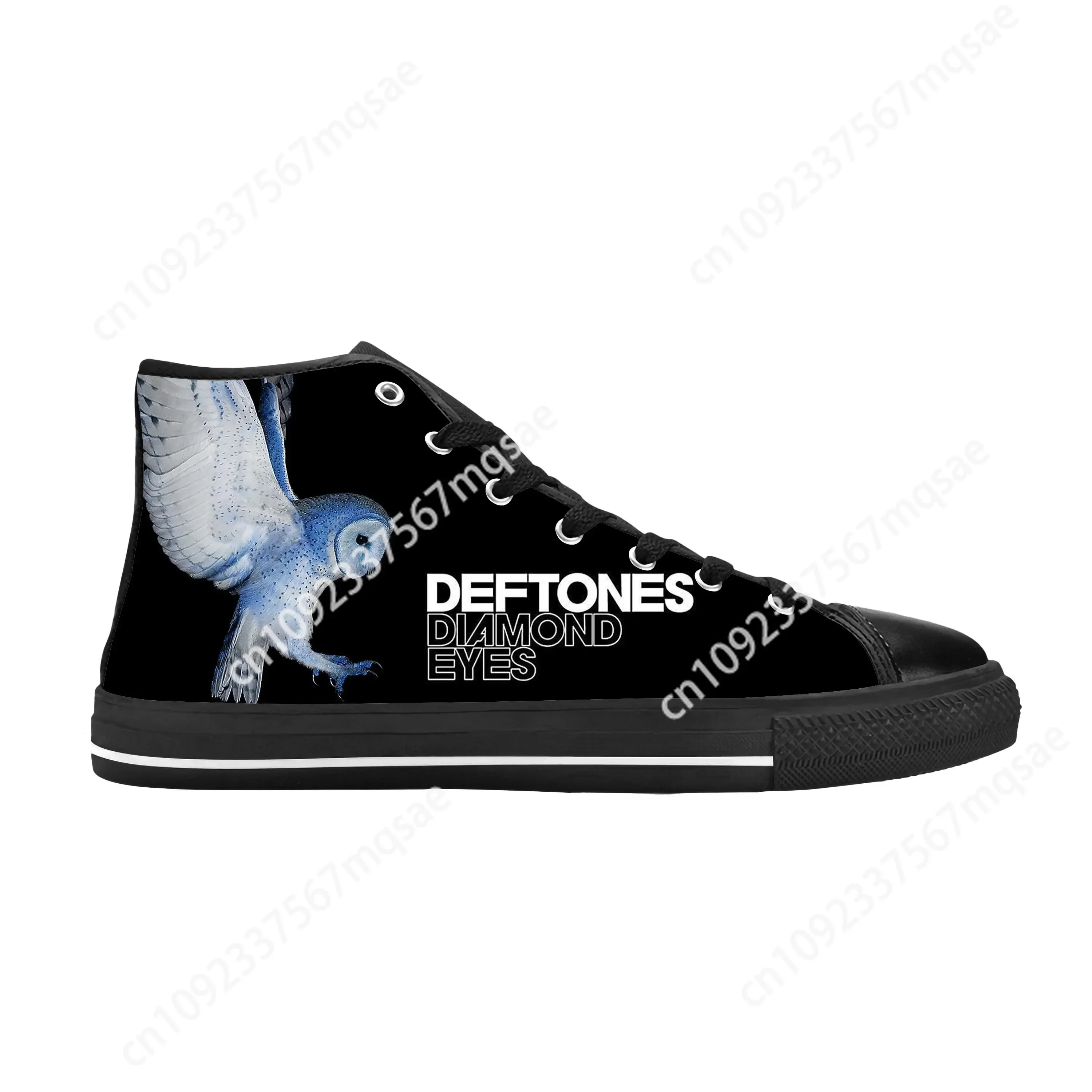 

Hot Deftones Eagle Skull Skeleton Rock Band Music Casual Cloth Shoes High Top Comfortable Breathable 3D Print Men Women Sneakers